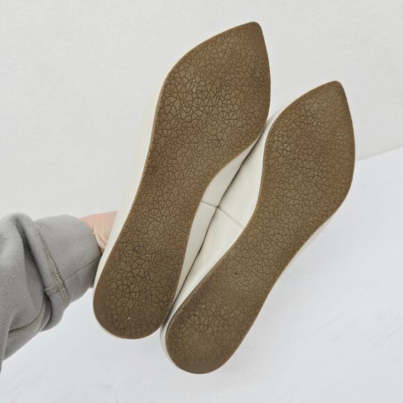 Steve Madden Feather Flats Mules Leather Beige 9 - Picture 5 of 7